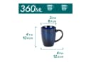 vancasso Kaffeeservice 6-tlg. Steingut blau Reaktivglasur Bild 1