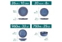 vancasso Geschirr-Set 24-tlg. Blau Steingut Tafelservice Bild 1