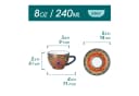 vancasso Kaffeeservice 4-tlg. Bunt Porzellan Tasse mit Unterteller Bild 1
