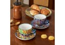 vancasso Kaffeeservice 4-tlg. Bunt Porzellan Tasse mit Unterteller Bild 5