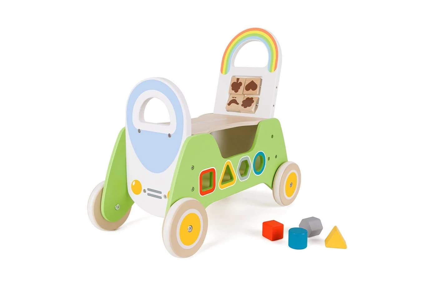 Classic World Rutscherauto 2-in-1 Bunt Holz - Bild 2