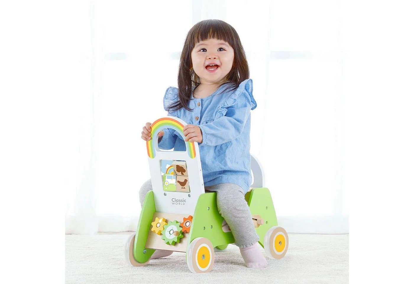 Classic World Rutscherauto 2-in-1 Bunt Holz - Bild 5