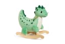 Classic World Schaukeltier Dino Grün Plüsch & Holz Bild 2