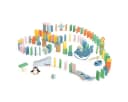 Classic World Holz Domino Set Ozean 100 Teile Meerestiere Bild 2