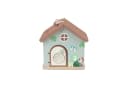 Classic World Abschließbares Holzhaus mit Schlössern und Figuren Bild 3