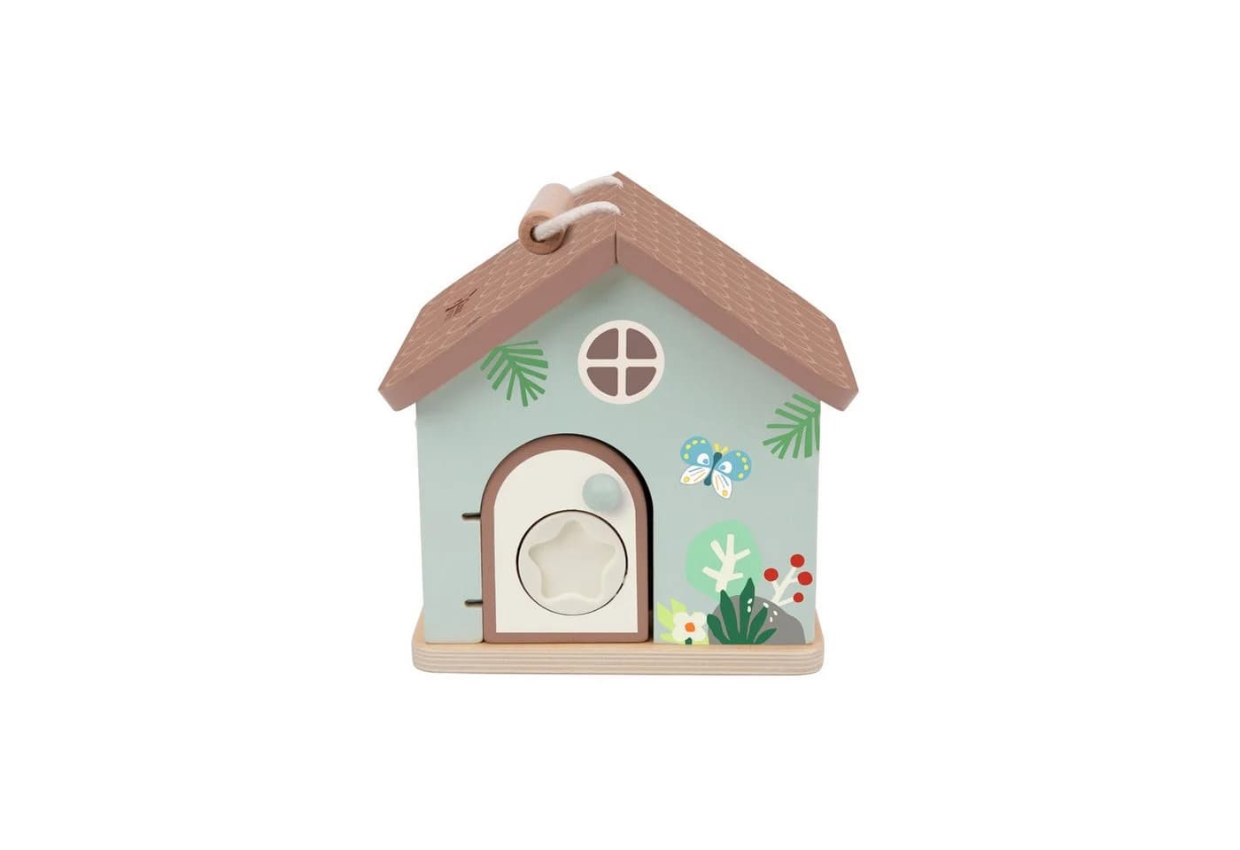 Classic World Abschließbares Holzhaus mit Schlössern und Figuren - Bild 3