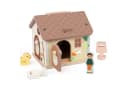 Classic World Abschließbares Holzhaus mit Schlössern und Figuren Bild 4