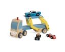 Classic World Holz-Autotransporter mit 3 Autos Bild 2