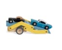 Classic World Holz-Autotransporter mit 3 Autos Bild 5
