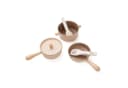 Classic World Topf-Set 6-tlg. Bunt Edelstahl Buchenholz Bild 2