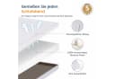 emerspring Memory Foam Topper 8 cm Visco-Topper Druckentlastend Bild 4
