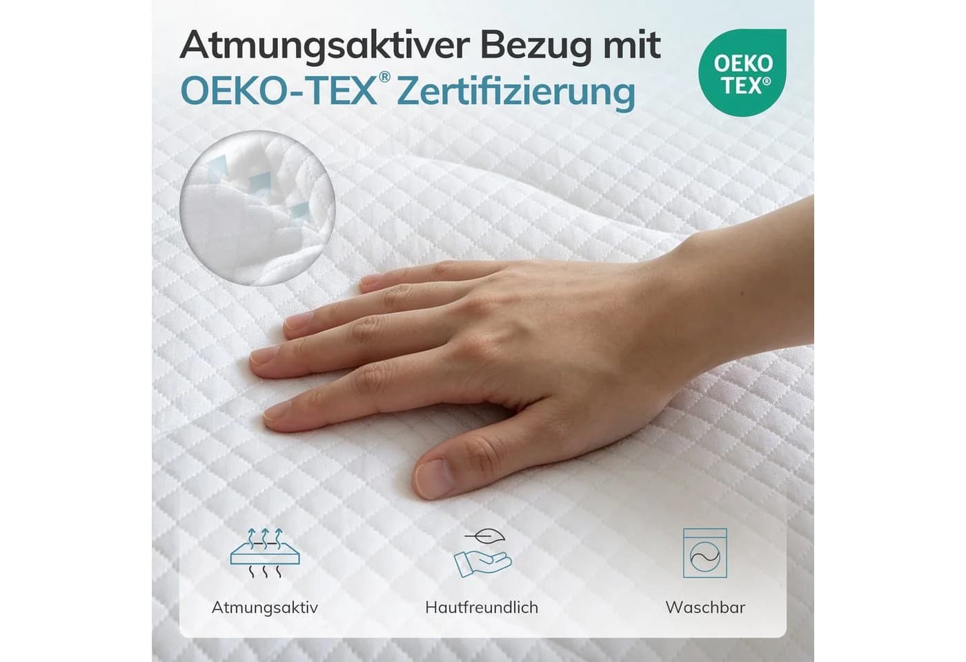 emerspring Kaltschaummatratze 7-Zonen Gel Matratze H2/H3 Wendbar - Bild 3