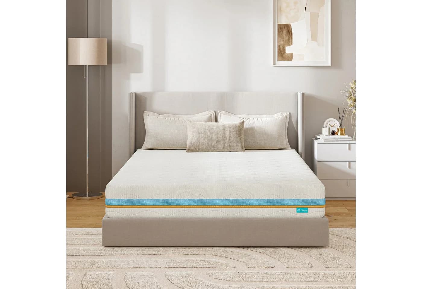Napsie Taschenfederkernmatratze 22 cm 7-Zonen H2/H3 Visco-Komfort