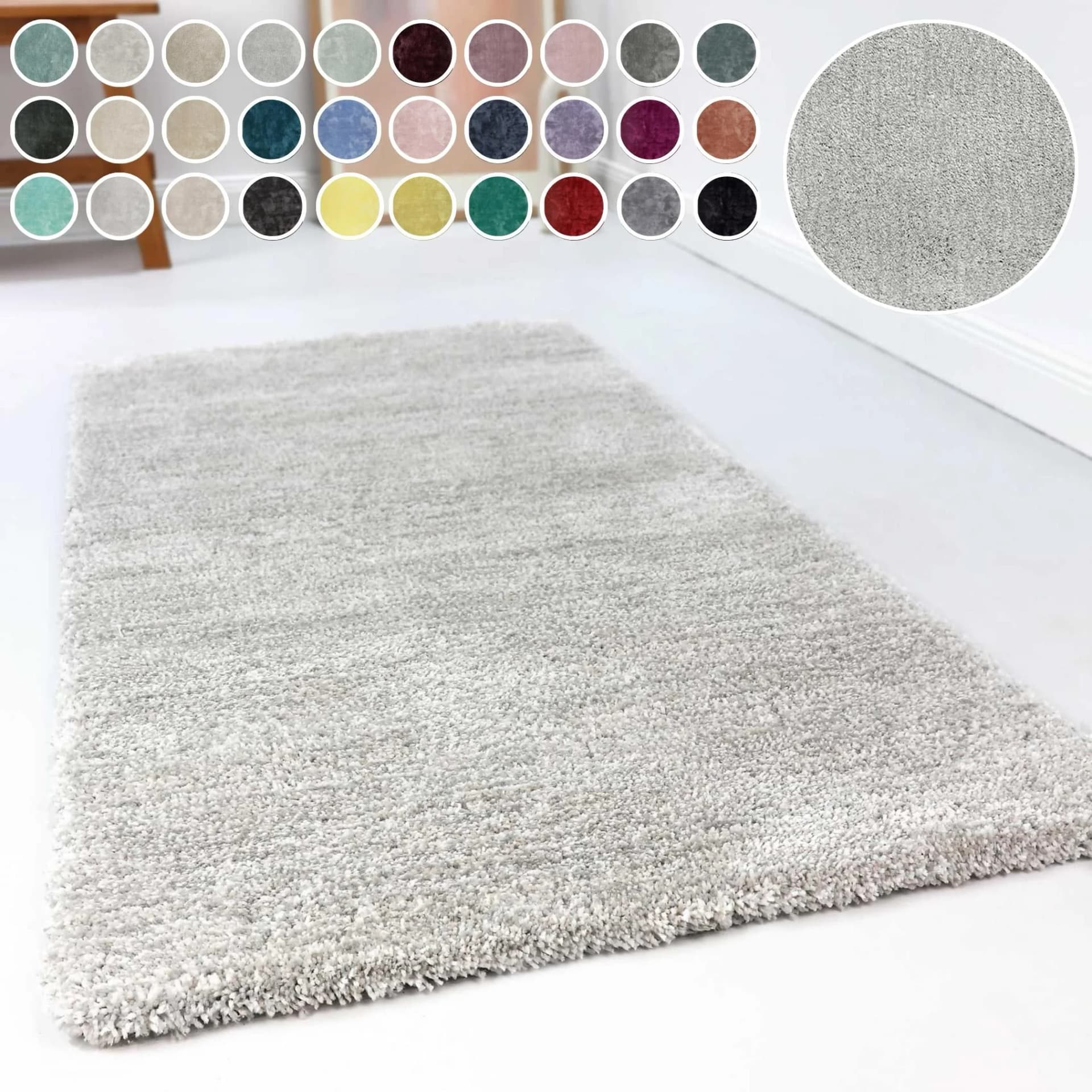 Hochflor-Teppich grau Esprit Relaxx ESP-4150 160x230 cm