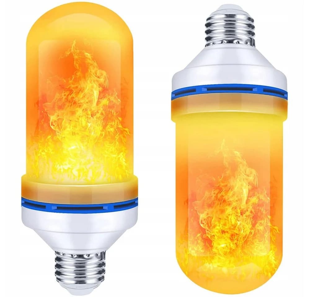 VERK GROUP LED Flammenlampe E27 9W Flacker Effekt Warmweiß - Bild 2