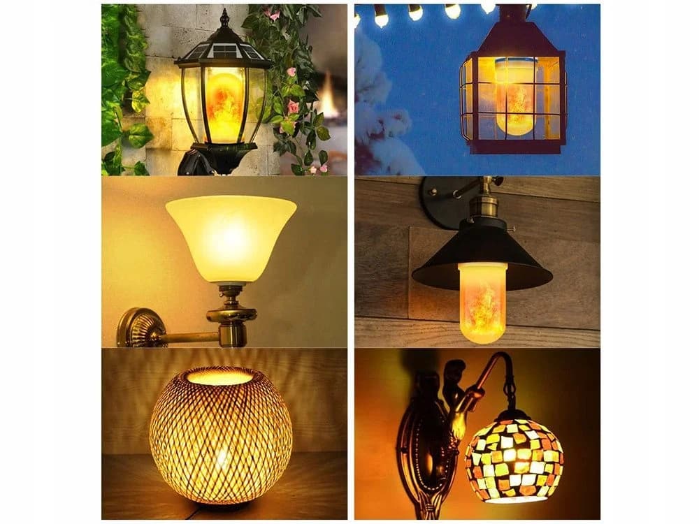 VERK GROUP LED Flammenlampe E27 9W Flacker Effekt Warmweiß - Bild 4