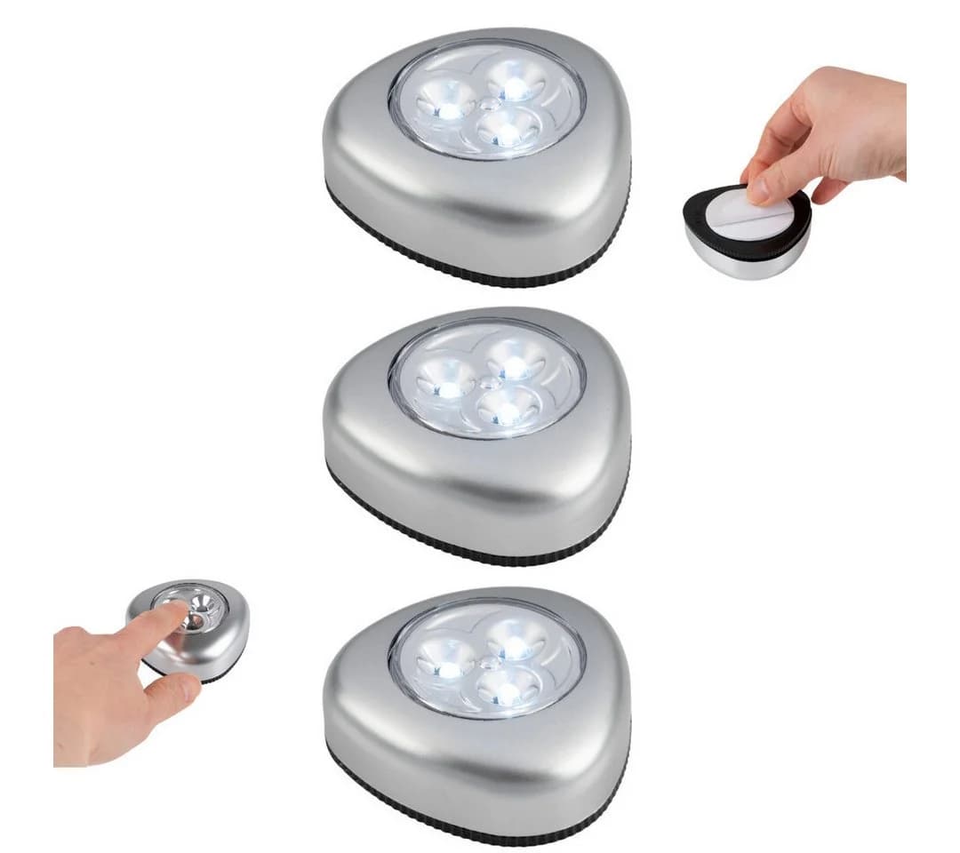 Grundig Schrankleuchte 3er Set LED Druckleuchten Selbstklebend - Bild 2