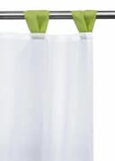 OTTO home Scheibengardine Bitola Transparent Grün Schlaufen Voile Bild 4