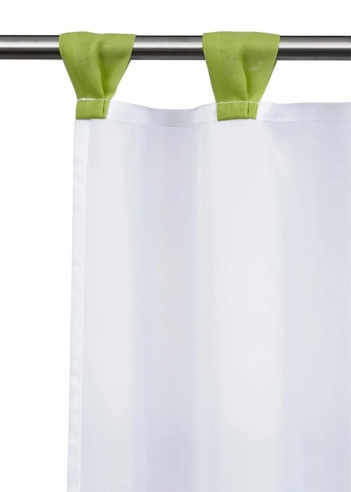 OTTO home Scheibengardine Bitola Transparent Grün Schlaufen Voile - Bild 5