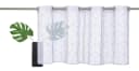 OTTO HOME Scheibengardine Julia Grau/Weiß Voile mit Stickerei Bild 1