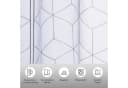 OTTO HOME Scheibengardine Julia Grau/Weiß Voile mit Stickerei Bild 3