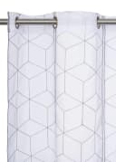 OTTO HOME Scheibengardine Julia Grau/Weiß Voile mit Stickerei Bild 5
