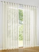 HEINE HOME Gardine Weiß 140x145cm Polyester Leinen-Optik Bild 1