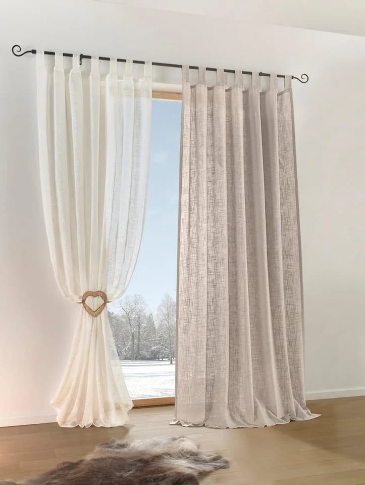 Gardine HEINE HOME Gr. 2 Taupe Polyester - Bild 3