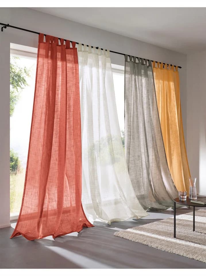 Gardine HEINE HOME Gr. 2 Taupe Polyester - Bild 4