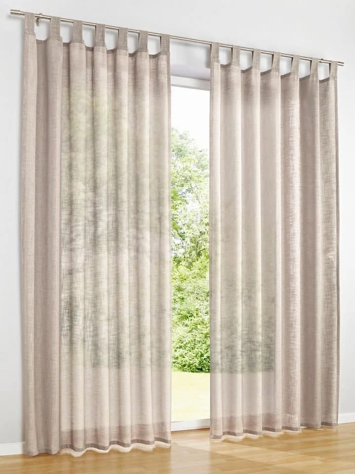 Gardine HEINE HOME Gr. 2 Taupe Polyester - Bild 5