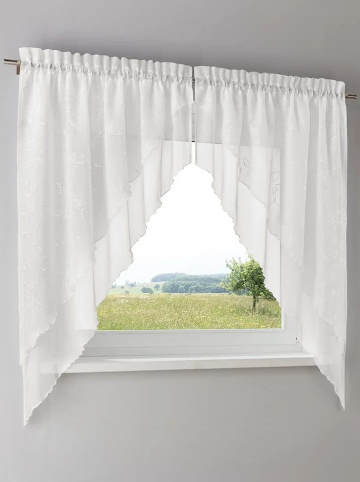 HEINE HOME Gardine Weiß 80x80 cm Polyester - Bild 2