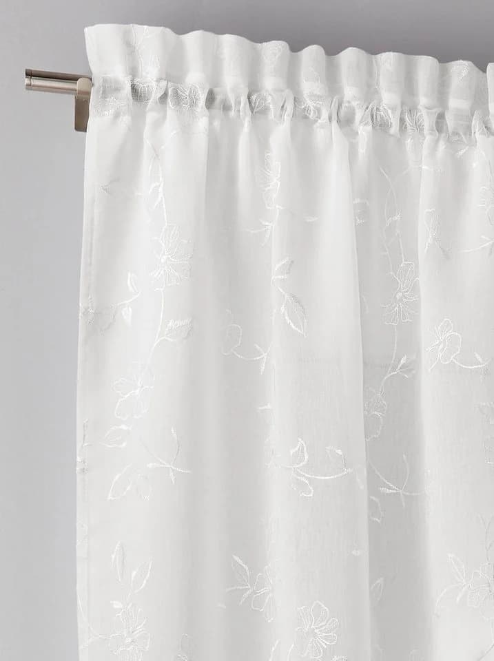 HEINE HOME Gardine Weiß 80x80 cm Polyester - Bild 3