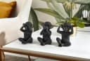 OTTO HOME Dekofigur Affen Schwarz Polyresin Bild 1