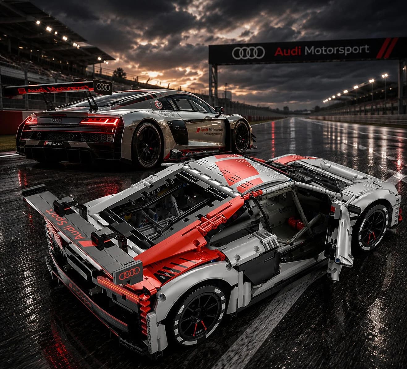 RASTAR Audi R8 LMS GT3 Konstruktions-Spielset 3314 Teile - Bild 3