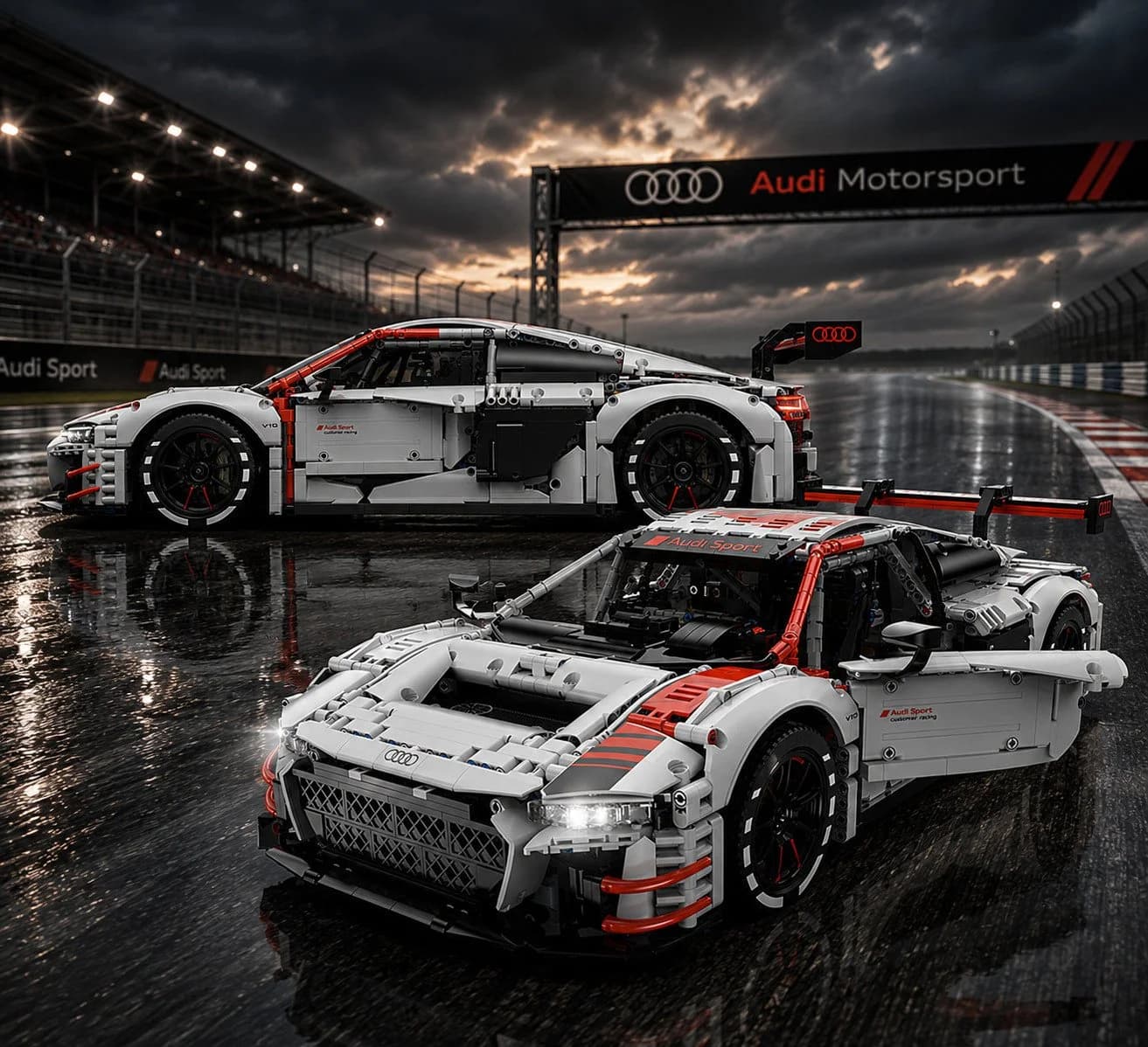 RASTAR Audi R8 LMS GT3 Konstruktions-Spielset 3314 Teile - Bild 4