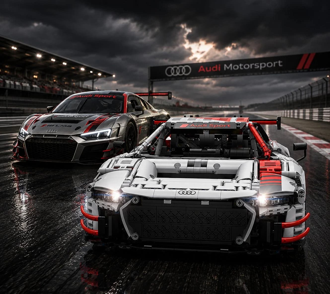 RASTAR Audi R8 LMS GT3 Konstruktions-Spielset 3314 Teile - Bild 5