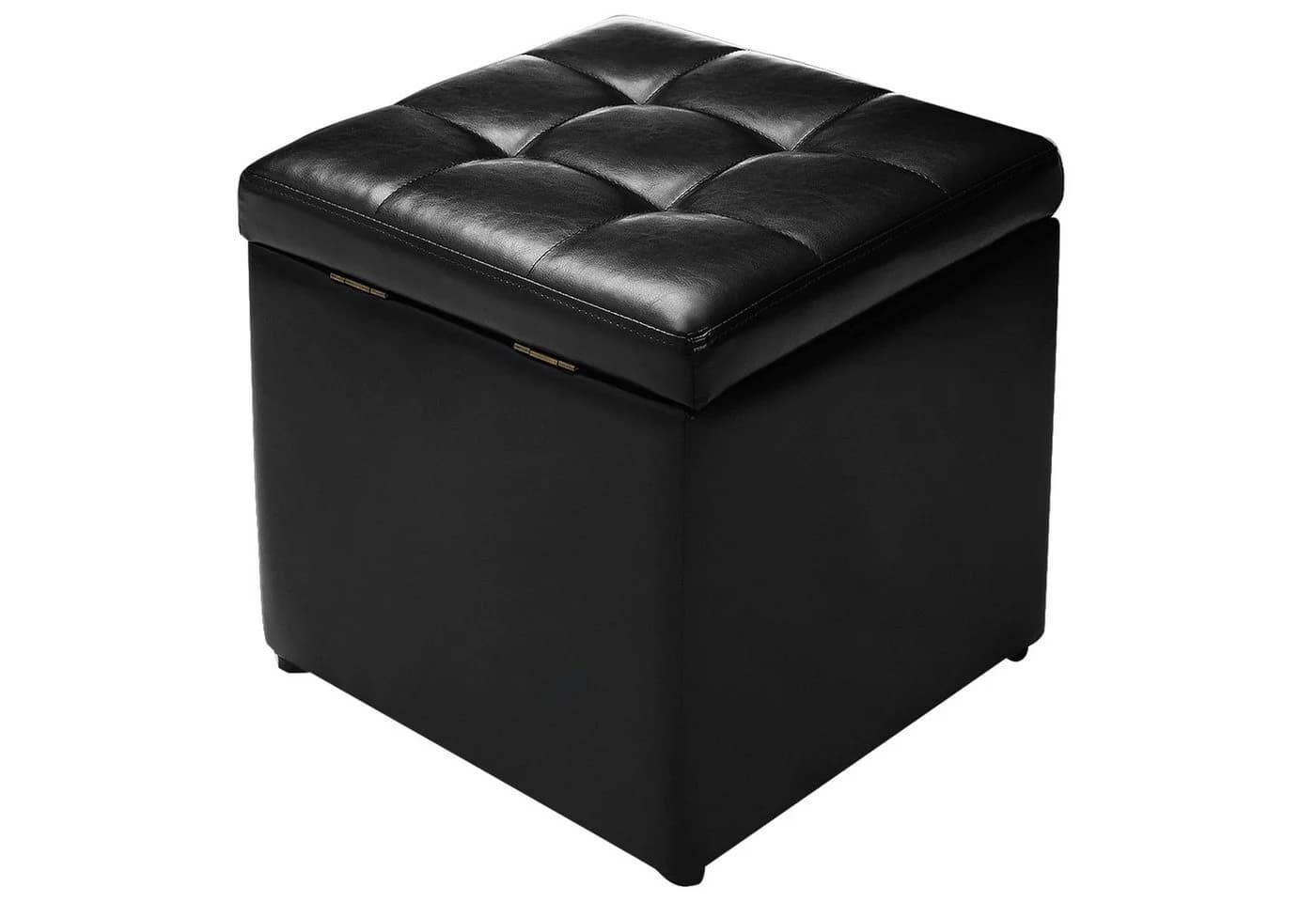 COSTWAY Sitzhocker Sitzwürfel Stauraum mit Deckel gepolstert 300kg 40x40cm - Bild 2