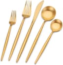 KingLux Besteck-Set 60-tlg. Goldfarben Edelstahl Spülmaschinenfest Bild 4