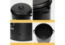 KingLux Aufbewahrungsbox 3er-Set Schwarz Matt Bild 3
