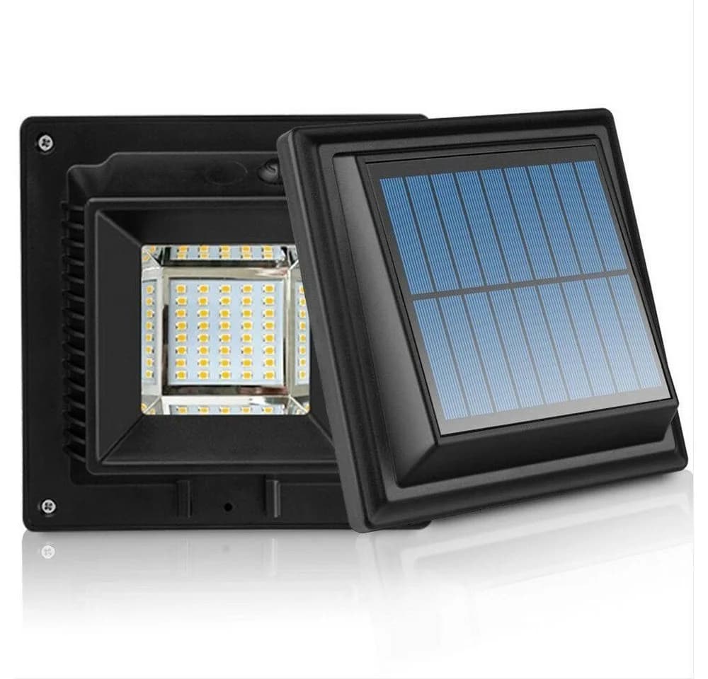 KingLux LED Dachrinnenleuchte 40 LEDs Solar Schwarz mit Lichtsensor