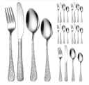 KingLux Besteck-Set 24-tlg. 6 Personen Edelstahl Silber Glänzend Bild 2