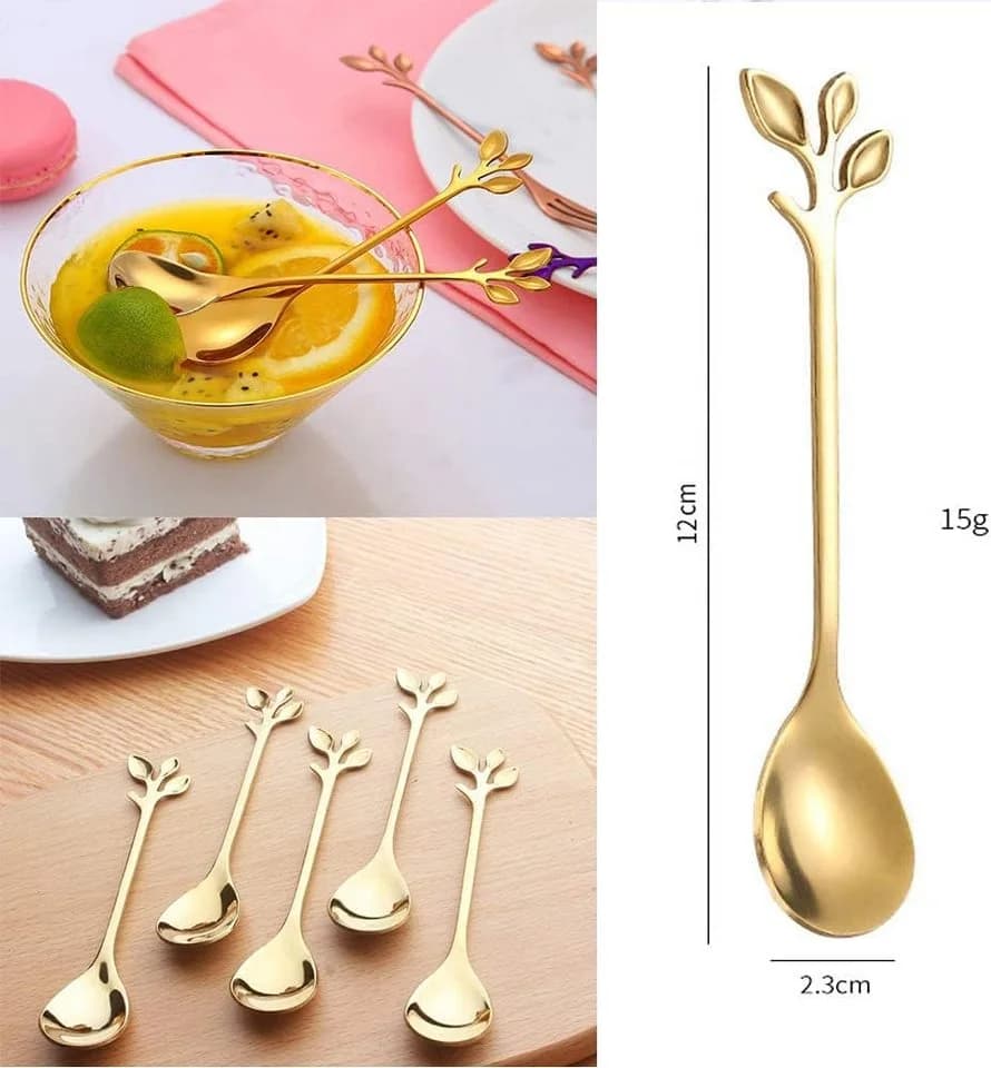 KingLux Besteck-Set 12tlg. Gold Edelstahl Schwanenbasis - Bild 5