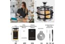 KingLux Gewürzkarussell 360° Drehbar mit 6x120ml Gläsern Edelstahl Bild 1