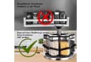 KingLux Gewürzkarussell 360° Drehbar mit 6x120ml Gläsern Edelstahl Bild 5