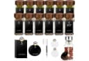 KingLux Gewürzbehälter 12Stk. 120ml Glas mit Akazienholzdeckel Bild 2
