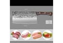 KingLux Hackmesser Chinesisches Küchenmesser aus Kohlenstoffstahl mit Holzgriff Bild 3