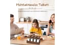 KingLux Gewürzständer Akazienholz mit 12 Gläsern Bild 1