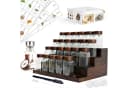 KingLux Gewürzbehälter Set mit 24 Gläsern und Akazienholz Regal Bild 2