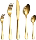 KingLux Besteck-Set 30tlg. Goldfarben Edelstahl Spülmaschinenfest Bild 3