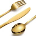 KingLux Besteck-Set 30tlg. Goldfarben Edelstahl Spülmaschinenfest Bild 4